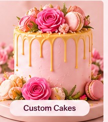 Illustration of a decorated celebration cake, not a cookie